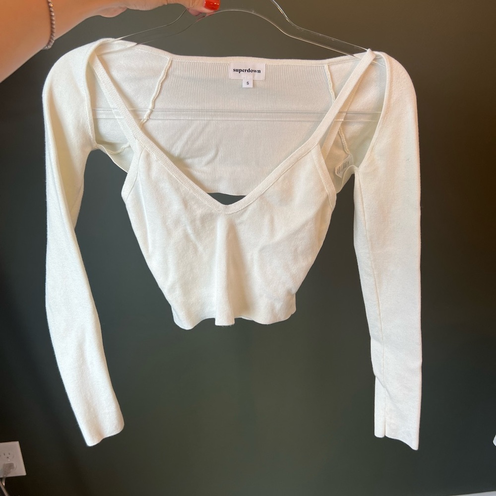 Superdown Remi shrug set size small Revolve